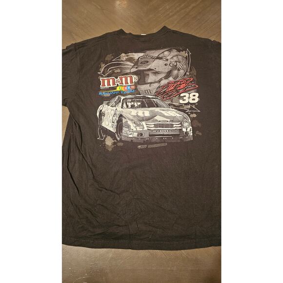 Elliott Sadler Shirt Mens size XL Double Sided Graphic Black Nascar Chase M&M - Picture 2 of 2